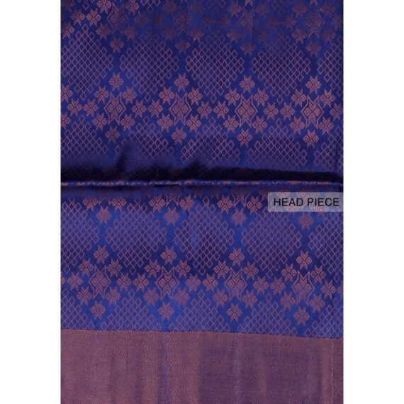 Elegant Blue Soft Silk Saree for Timeless Grace - Image 2