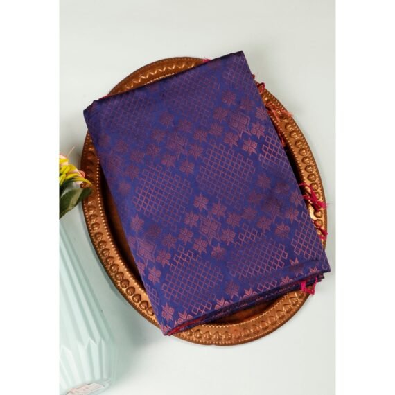 Elegant Blue Soft Silk Saree for Timeless Grace