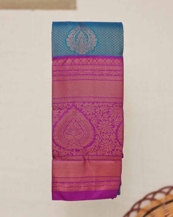 Luxury Blue Silk Saree - Elevate Your Elegance