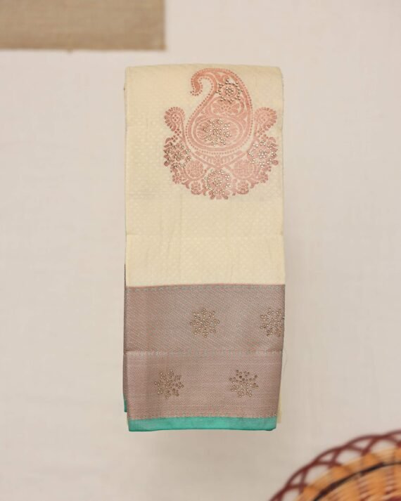 Elegant Sandal-Hued Premium Silk Saree