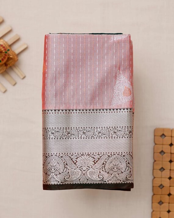 Delicate Baby Pink Soft Silk Saree for Elegant Occasions