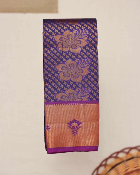 Luxurious Violet Silk Saree - Elevate Your Elegance