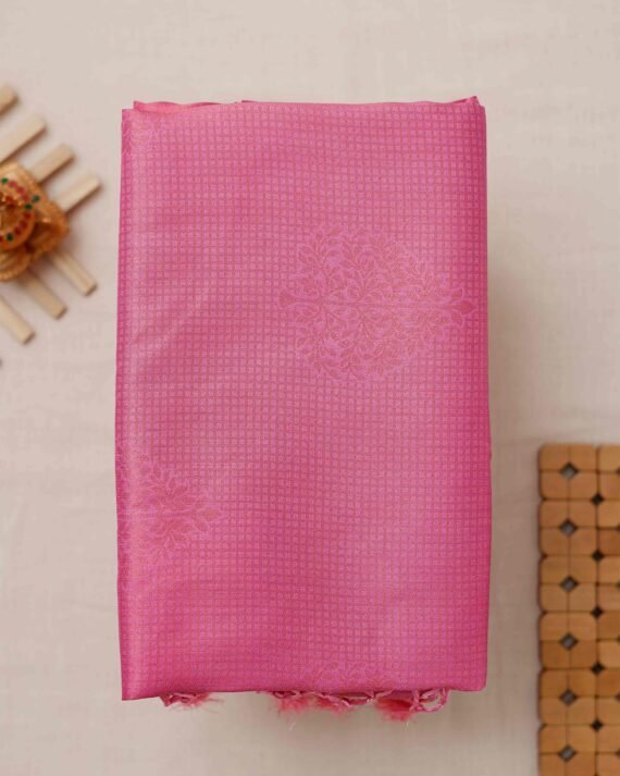 Charming Pink Soft Silk Saree for Elegant Looks