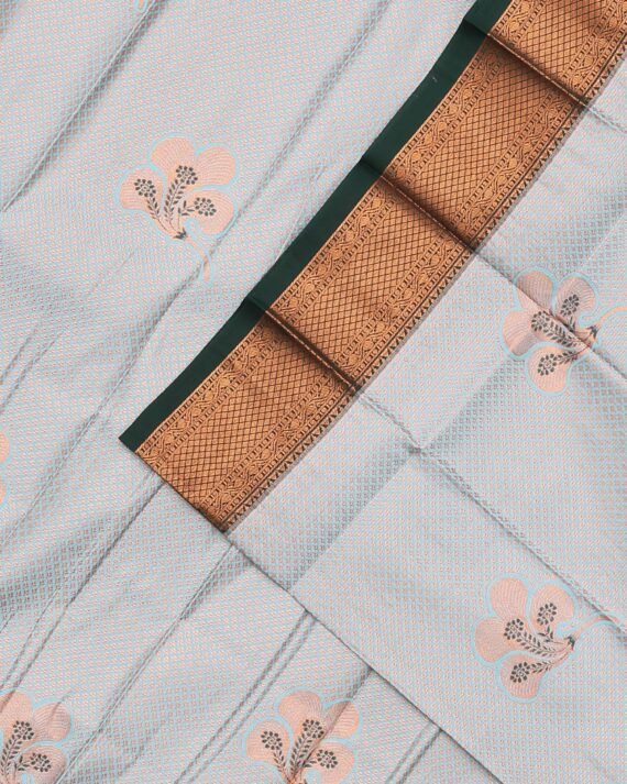 Elegant Sky Blue Premium Silk Saree for Timeless Grace - Image 2