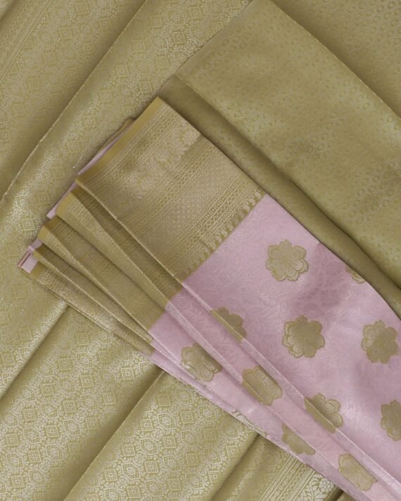 Elegant Lavender Premium Silk Saree for a Timeless Look - Image 2