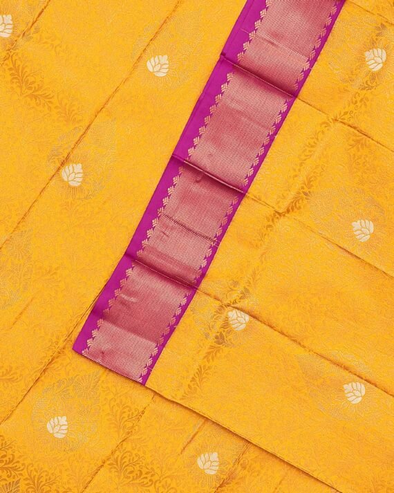 Radiant Yellow Premium Silk Saree for Timeless Elegance - Image 2