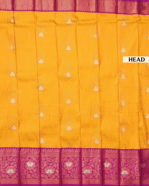 Radiant Yellow Premium Silk Saree for Timeless Elegance - Image 3