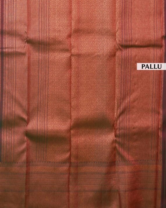 Elegant Violet Kanchipuram Pure Silk Saree - Image 4
