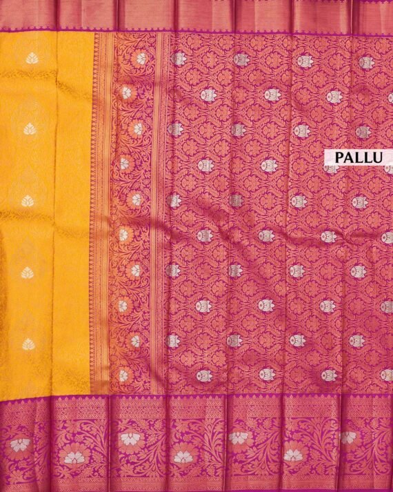 Radiant Yellow Premium Silk Saree for Timeless Elegance - Image 4