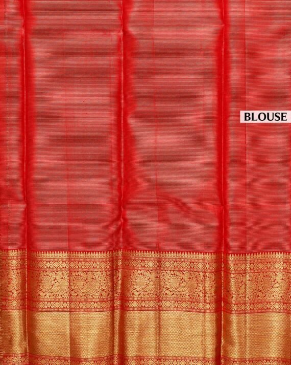 Stunning Red Kanchipuram Pure Silk Saree - Elevate Your Elegance! - Image 5