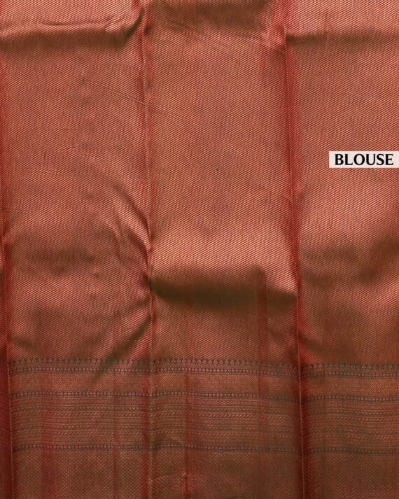 Elegant Violet Kanchipuram Pure Silk Saree - Image 5