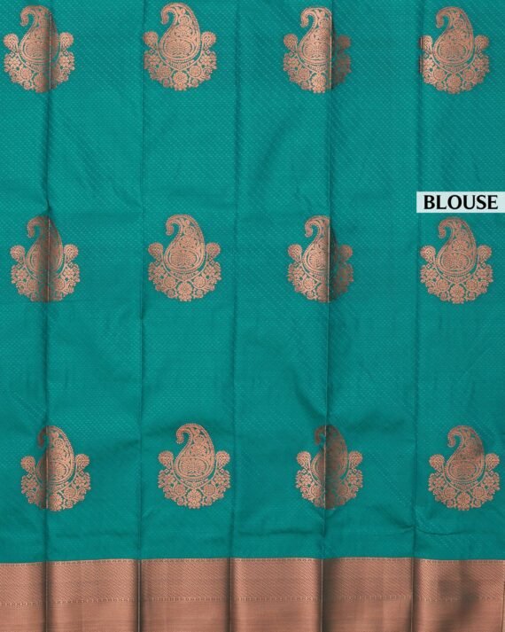 Elegant Sandal-Hued Premium Silk Saree - Image 5