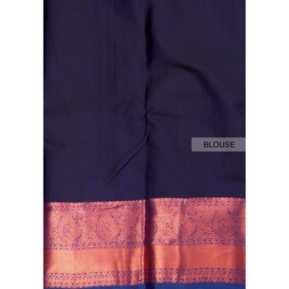 Radiant Lemon Yellow Copper Zari Niranjana Silk Saree - Image 5